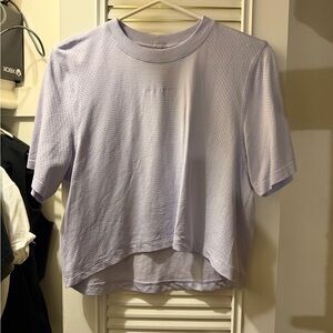 Lululemon Swiftly High-Low Cropped Short Sleeve - Lavender Frost